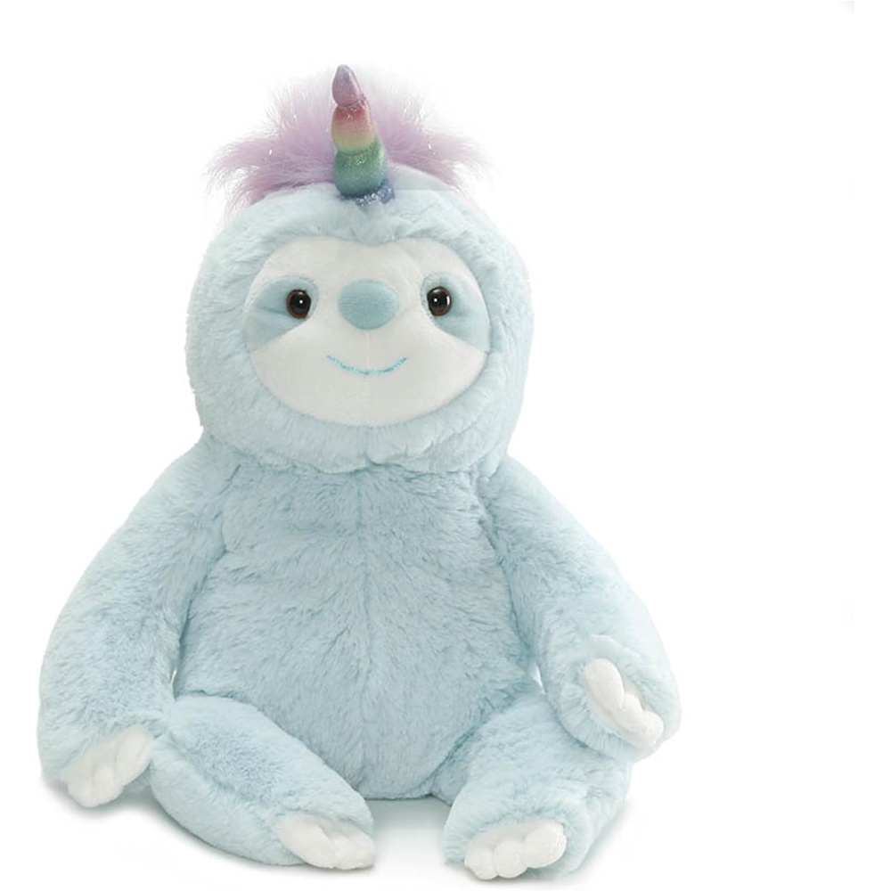 GUND Dazzle Slothicorn Plush Toy, Sloth Unicorn Stuffed Animal for Ages 1 and Up, Blue/Rainbow, 9(Dazzle Slothicorn)