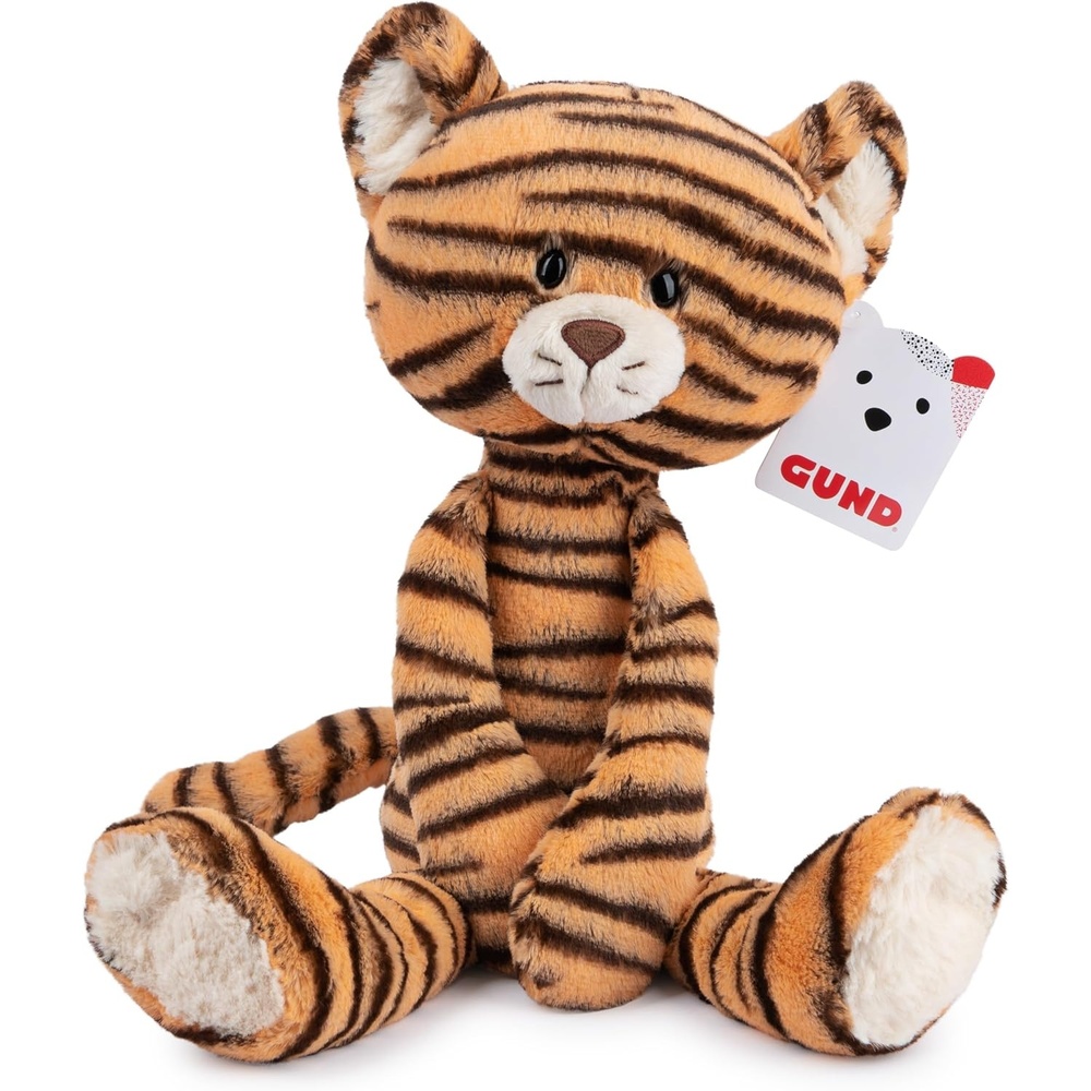 GUND Take-Along Friends Plush, Curtsy Ballerina Bunny, Bunny Stuffed Animal for Ages 0 and Up, Pink, 15″(Orange/Black Effe Tiger)