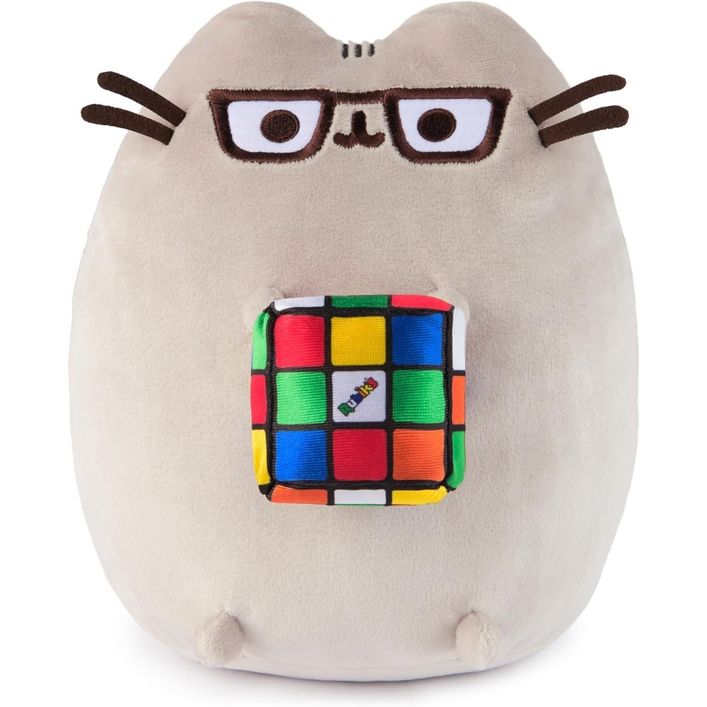 GUND Pusheen with Kai Bear Plush, Stuffed Animal Cat with Teddy Bear for Ages 8 and Up, 9.5, Gray(Gray)
