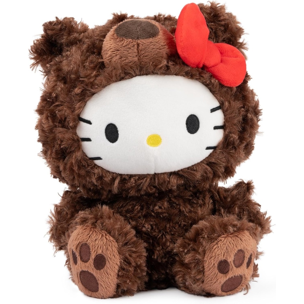 GUND Sanrio Hello Kitty Philbin Teddy Bear Plush Toy, Premium Stuffed Animal for Ages 1 and Up, Brown, 10(Hello Kitty Philbin 10″)