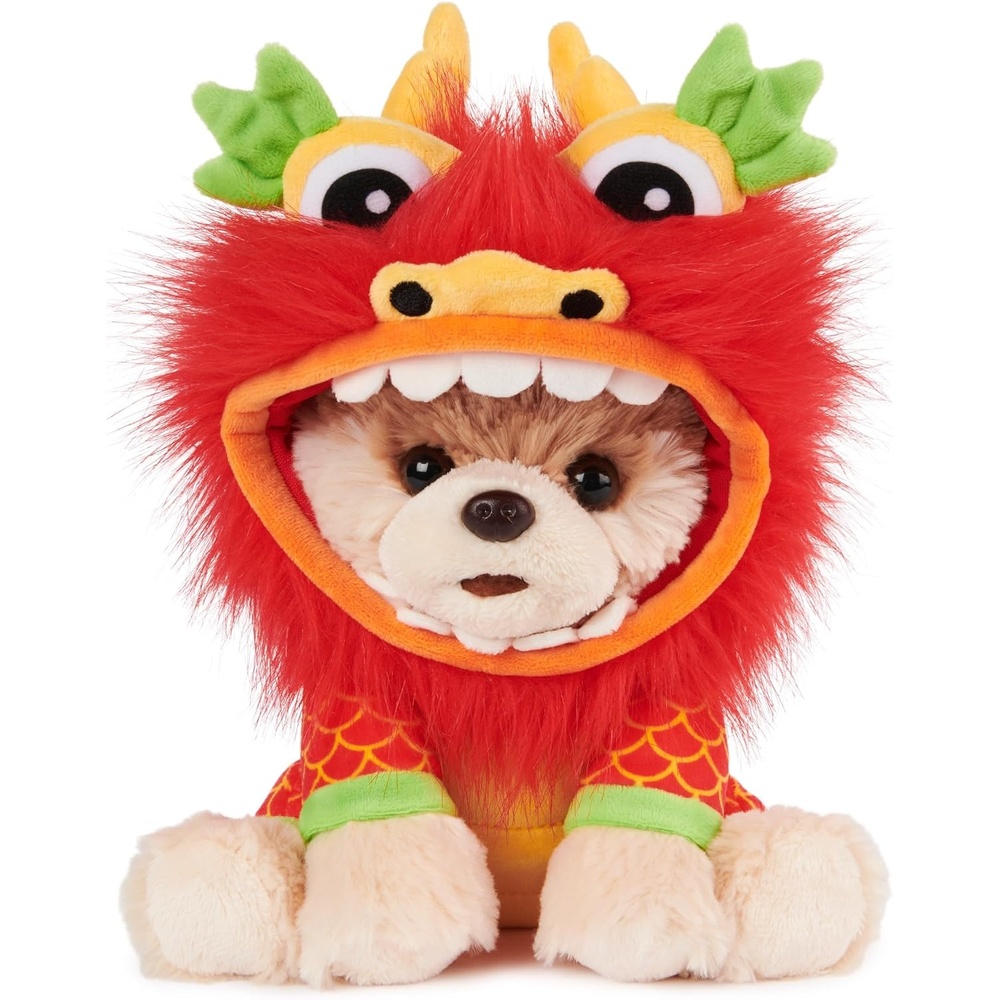 GUND Boo, The World’s Cutest Dog Lunar New Year Dragon Plush Pomeranian Stuffed Animal for Ages 1 and Up, 9