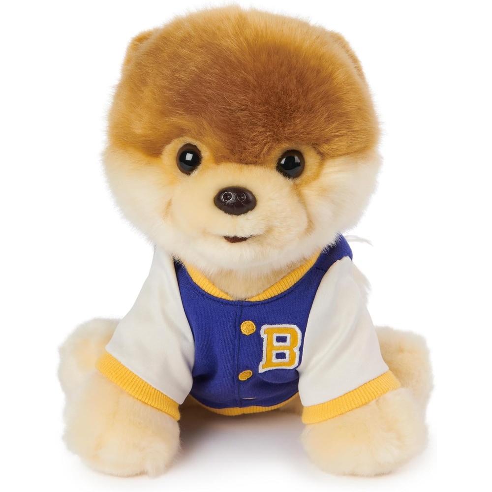 GUND Boo, The World’s Cutest Dog Varsity Jacket Plush Pomeranian Stuffed Animal for Ages 1 and Up, 9