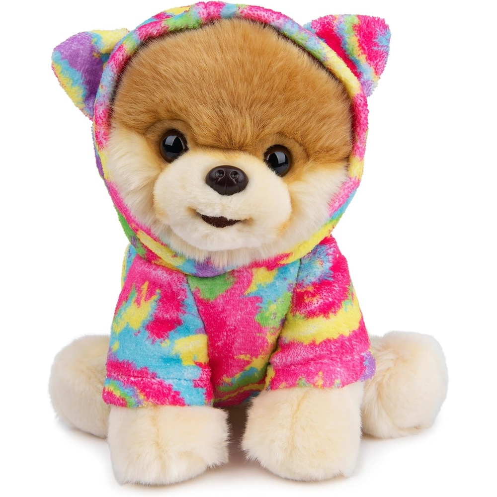 GUND Boo, The World’s Cutest Dog with Rainbow Hoodie Plush Pomeranian Stuffed Animal for Ages 1 and Up, 9