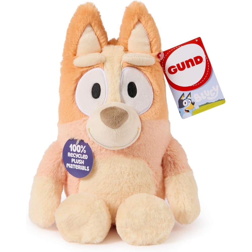 GUND Bluey Sustainably Soft Plush, Made with Recycled Materials, Stuffed Animals for Kids & Toddlers, Blue, 13(Bingo)