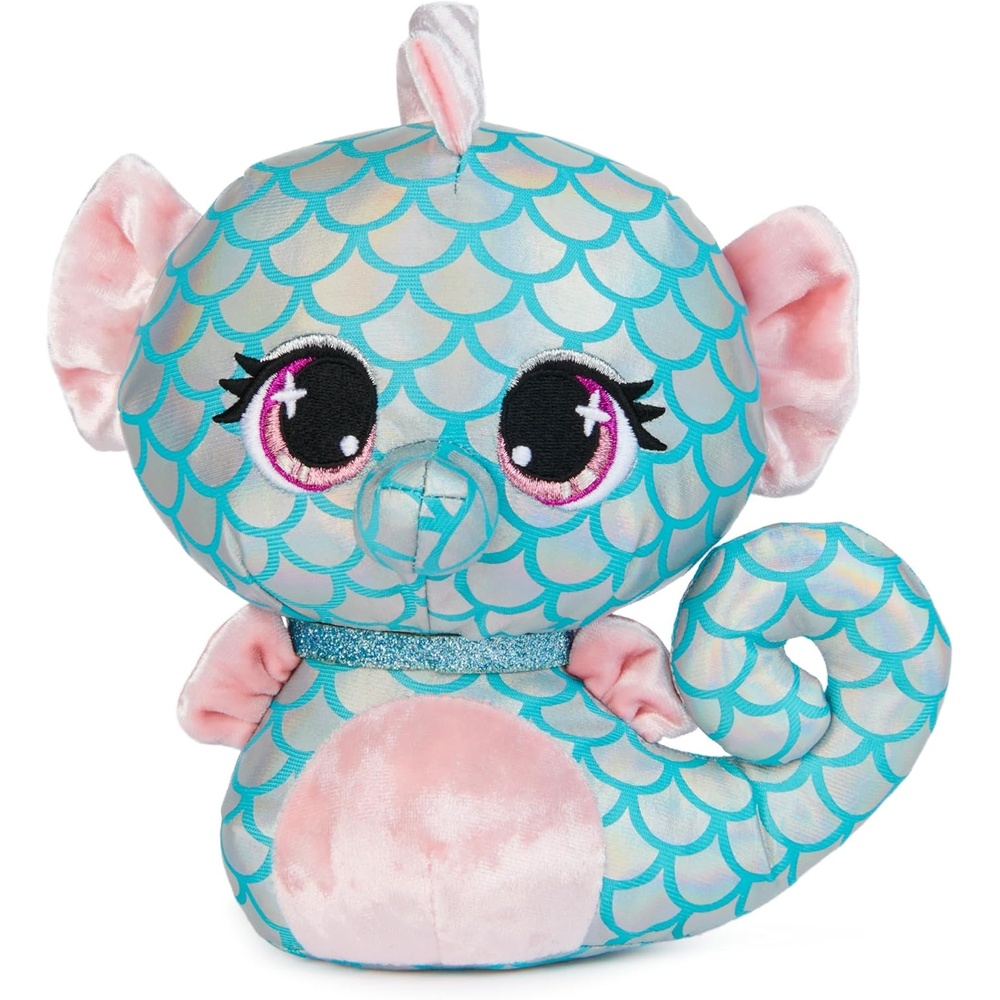 GUND P.Lushes Designer Fashion Pets Mel Dives Premium Seahorse Stuffed Animal, Pink and Teal, 6