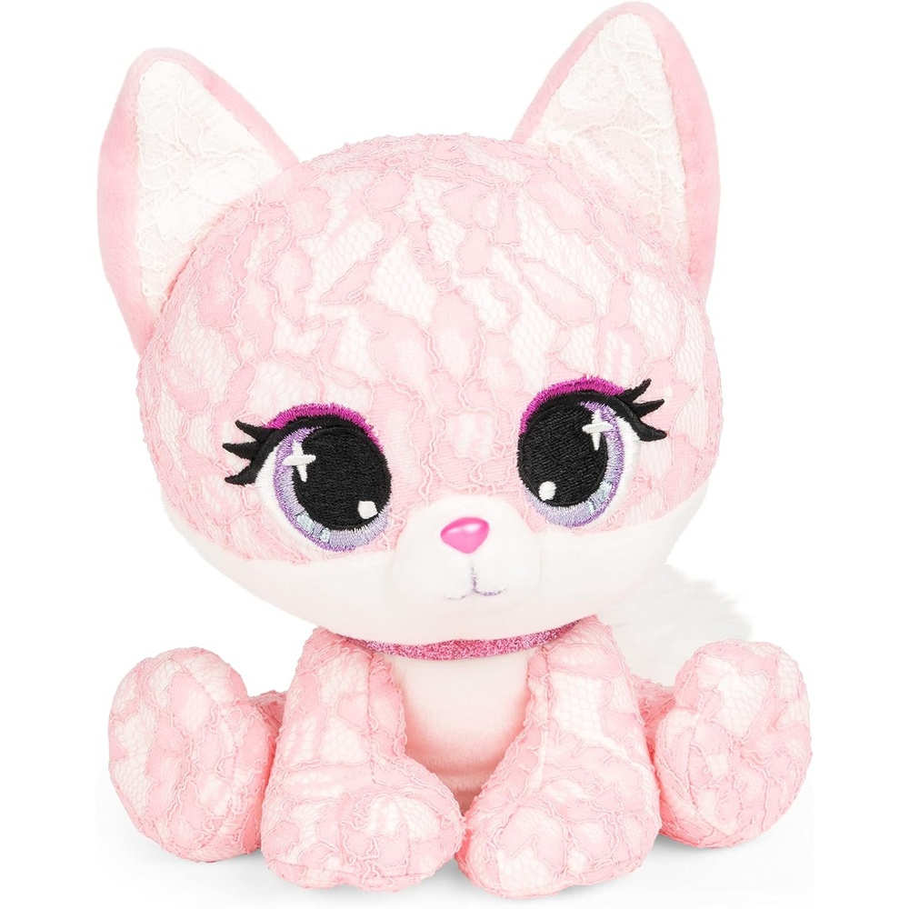 GUND P.Lushes Designer Fashion Pets Jessica Foxy Fox Premium Stuffed Animal Soft Plush, Pink, 6(Jessica Foxy)