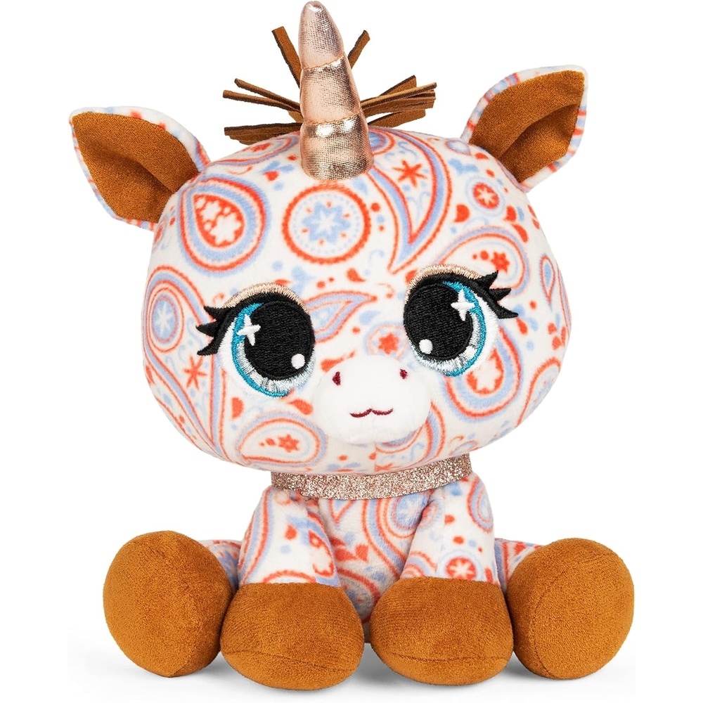 GUND P.Lushes Designer Fashion Pets Jessica Foxy Fox Premium Stuffed Animal Soft Plush, Pink, 6(Blue)