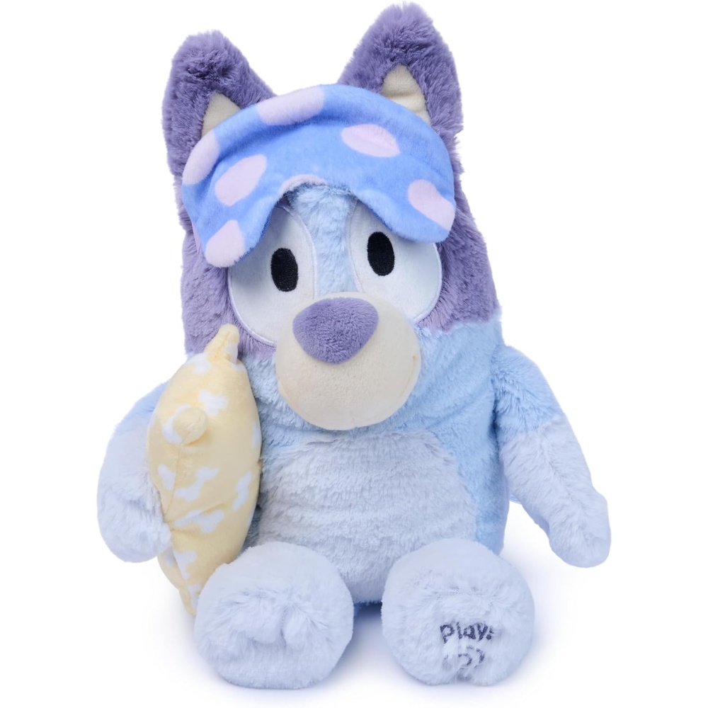 GUND Bedtime Bluey Plush Toy, Musical Sensory Toy for Babies and Toddlers with Singing and 10+ Phrases from the Hit Cartoon, Features 2 Play Modes & Music, 13(13″)