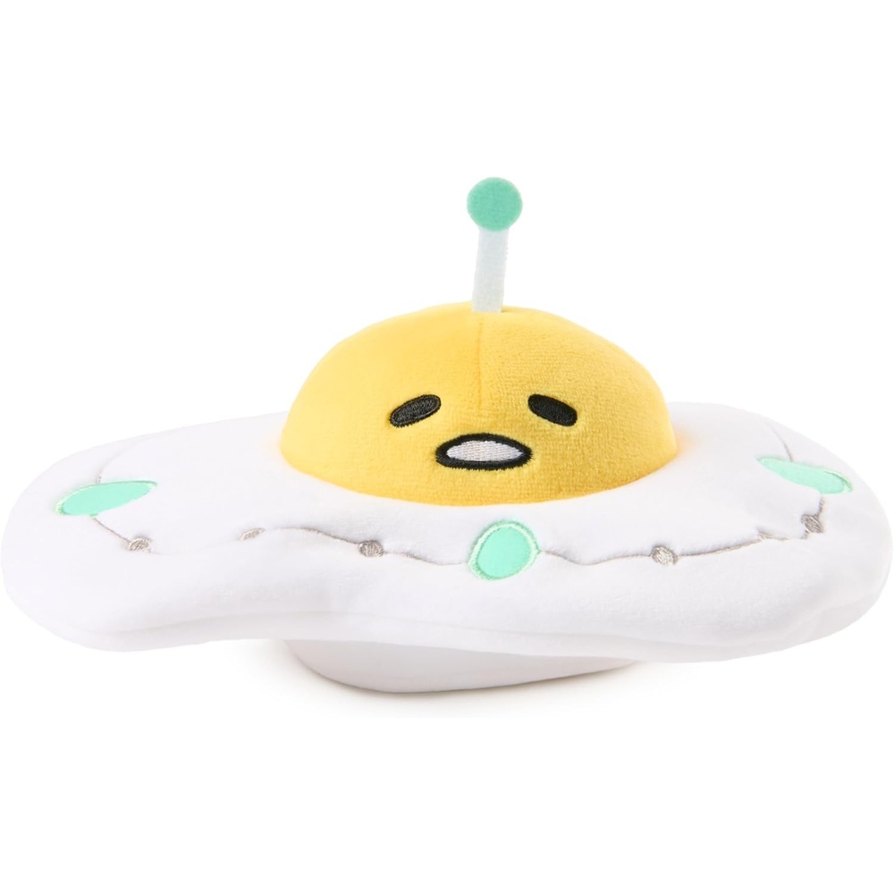 GUND Sanrio Gudetama The Lazy Egg Stuffed Animal, Gudetama UFO Plush Toy for Ages 1 and Up, 5