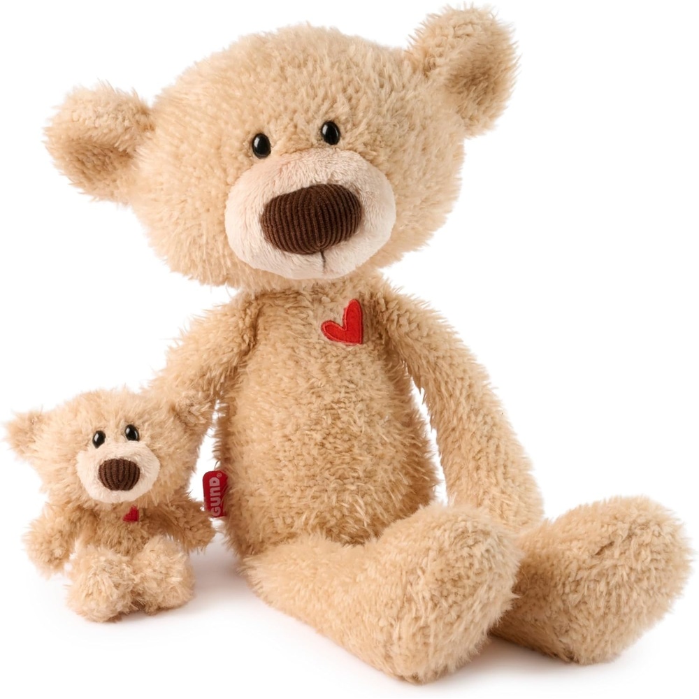 GUND Near or Far Bears, Premium Large & Small Teddy Bears with Voice Recording Capability, Stuffed Animals for Ages 1 and Up, Brown, 16
