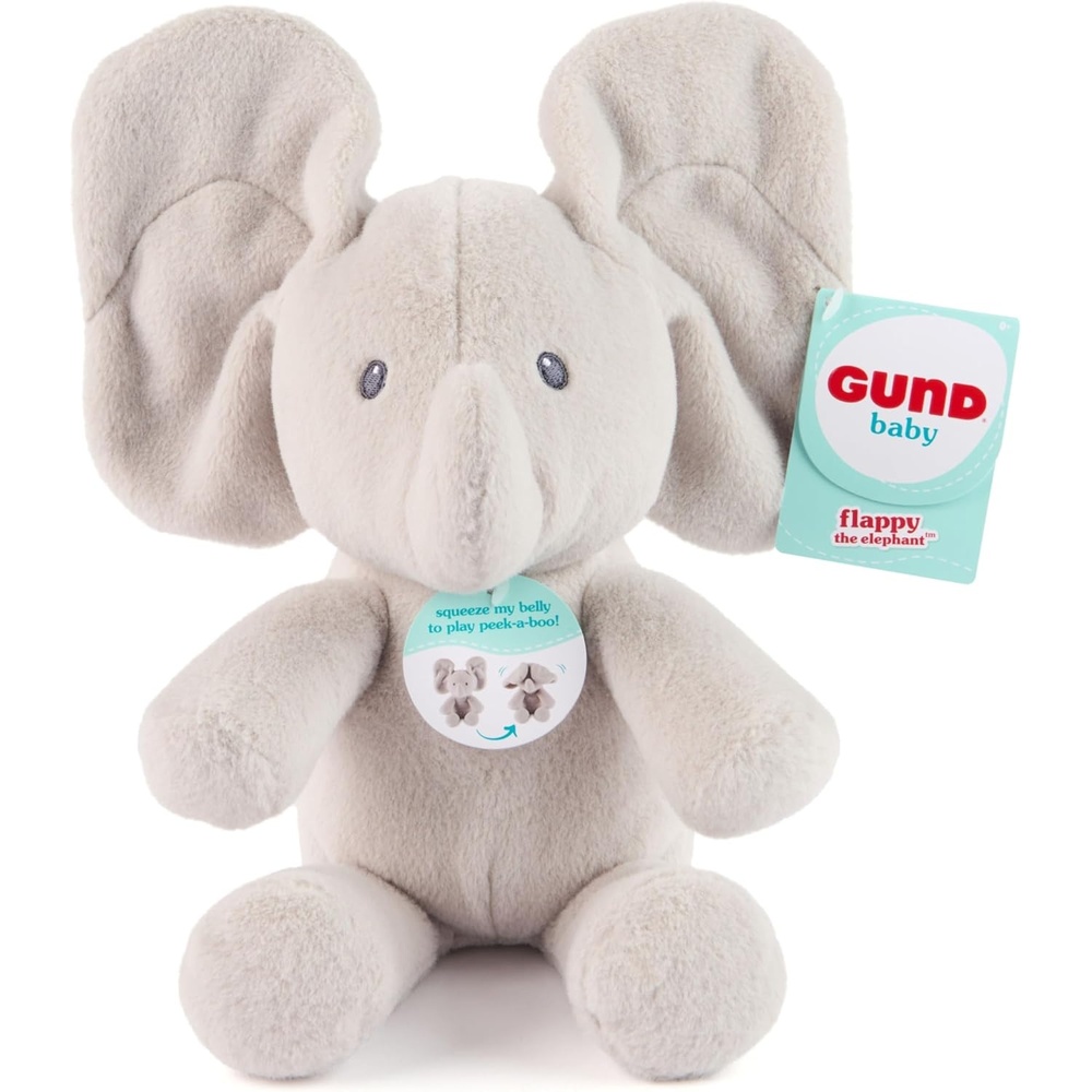 GUND Baby Peek-a-Boo Peeki Puppy Plush, Dog Stuffed Animal, Baby Toy for Ages 0 and Up, Brown/Cream, 7″(Flappy Elephant)