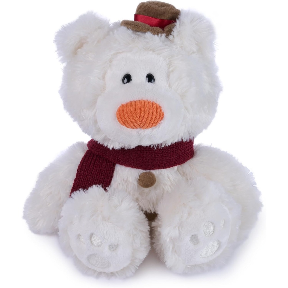 GUND Snowman Philbin Plush, Premium Teddy Bear with Winter Holiday Snowman Costume, Stuffed Animal for Ages 0 and Up, 10