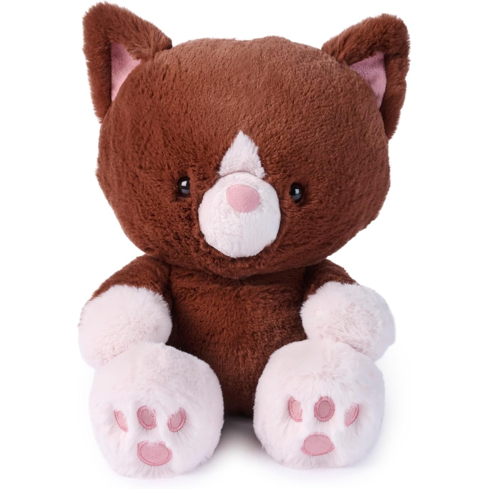 GUND Hazel Kitten Plush Toy, Premium Kitten Stuffed Animal, Sensory Toy for Ages 0 and Up, Brown, 12