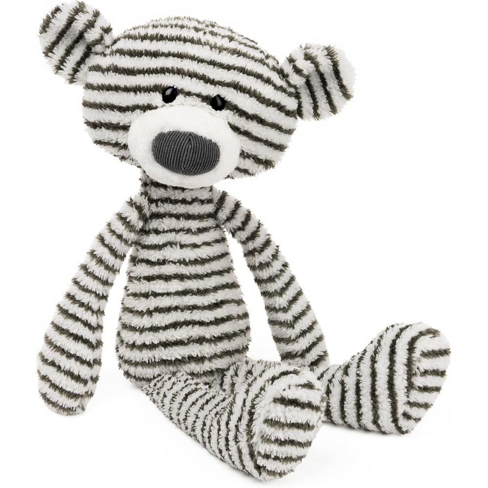 GUND Toothpick Stripes, Teddy Bear Stuffed Animal for Ages 1 and Up, Black/White, 15(Toothpick Bear (Stripes))