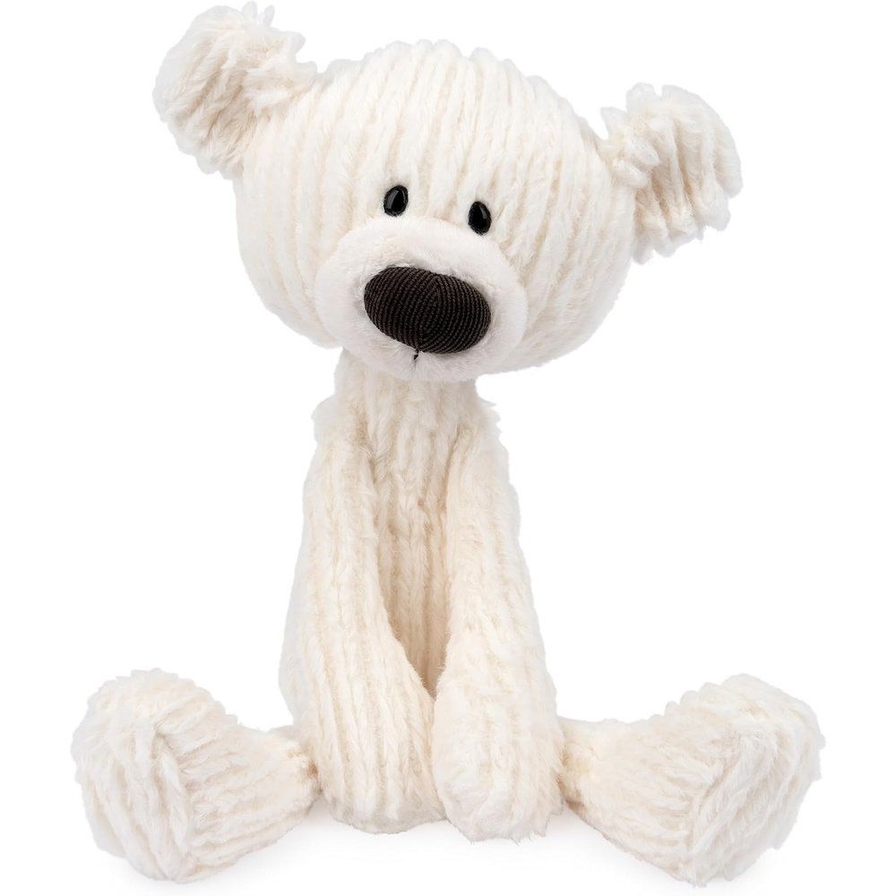 GUND Toothpick Stripes, Teddy Bear Stuffed Animal for Ages 1 and Up, Black/White, 15(Toothpick Bear (Cream))
