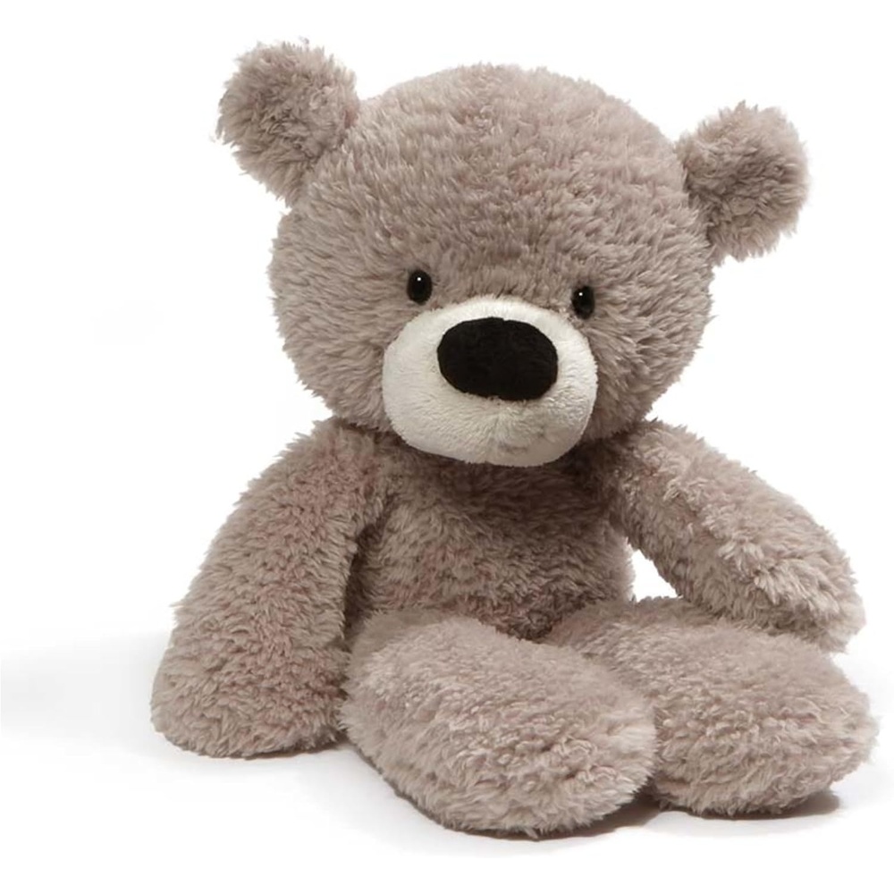 GUND Fuzzy Teddy Bear, Premium Stuffed Animal for Ages 1 and Up, Gray, 13.5(Gray)