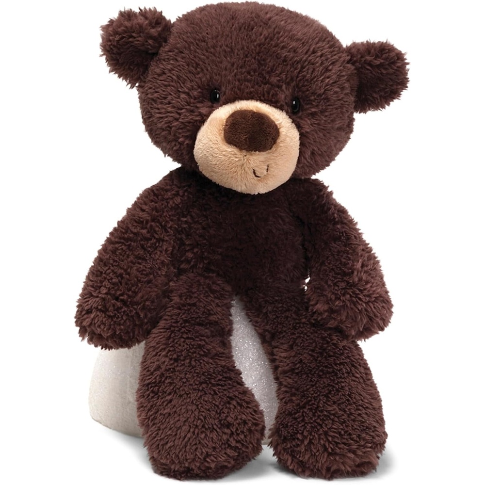GUND Fuzzy Teddy Bear, Premium Stuffed Animal for Ages 1 and Up, Gray, 13.5(Choco Brown)