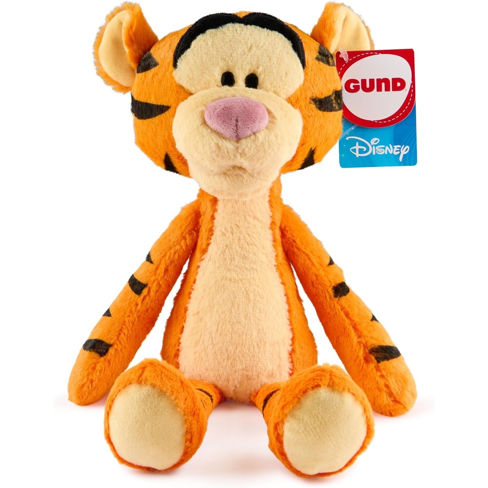 GUND Disney Official Figaro Toothpick Plush, Pinocchio, Mickey and Friends Cat Stuffed Animal for Ages 1 and Up, Black, 15(Tigger)
