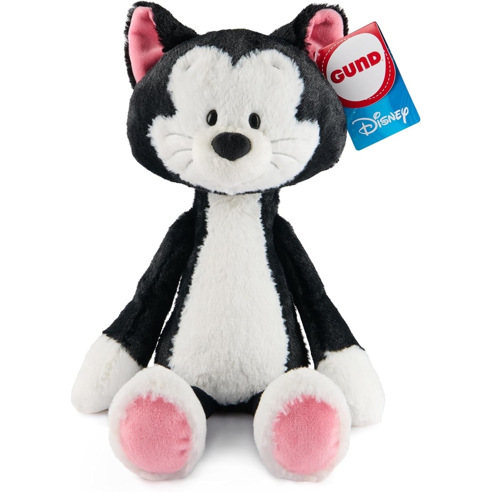 GUND Disney Official Figaro Toothpick Plush, Pinocchio, Mickey and Friends Cat Stuffed Animal for Ages 1 and Up, Black, 15(Figaro)